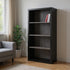 11.75" x 23.75" x 47.5" Cappuccino Particle Board Adjustable Shelves Bookshelf